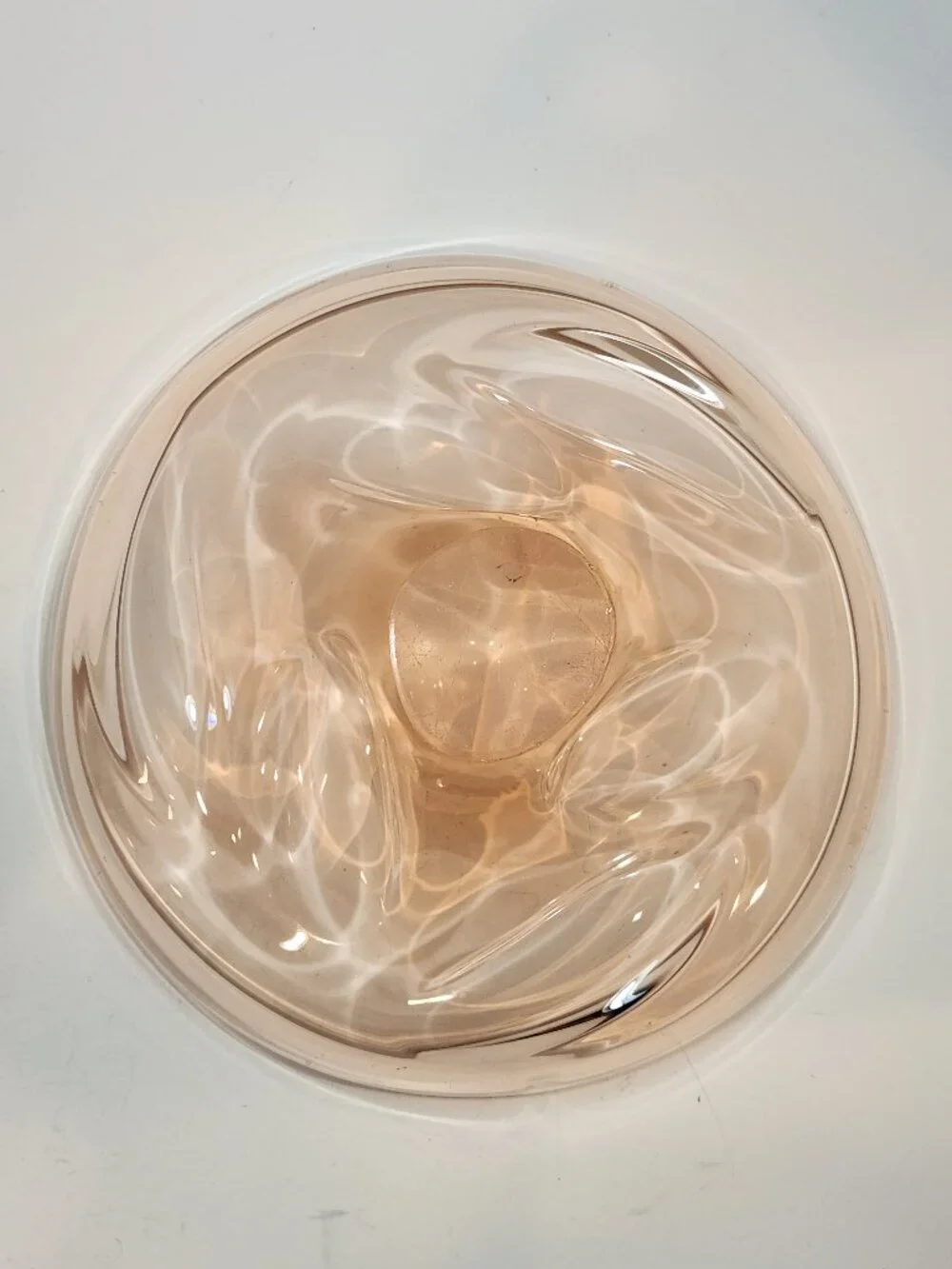 Mid-Century Czech Škrdlovice Art Glass Atlas Bowl by František Zemek c. 1955
